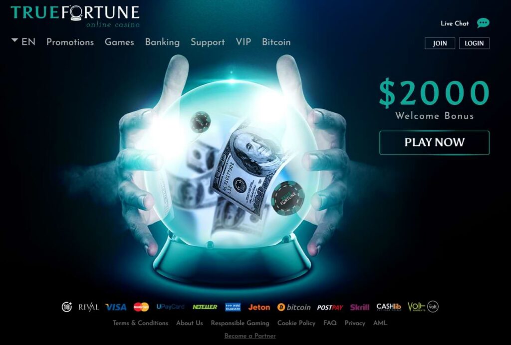 No Deposit Codes For True Fortune Casino