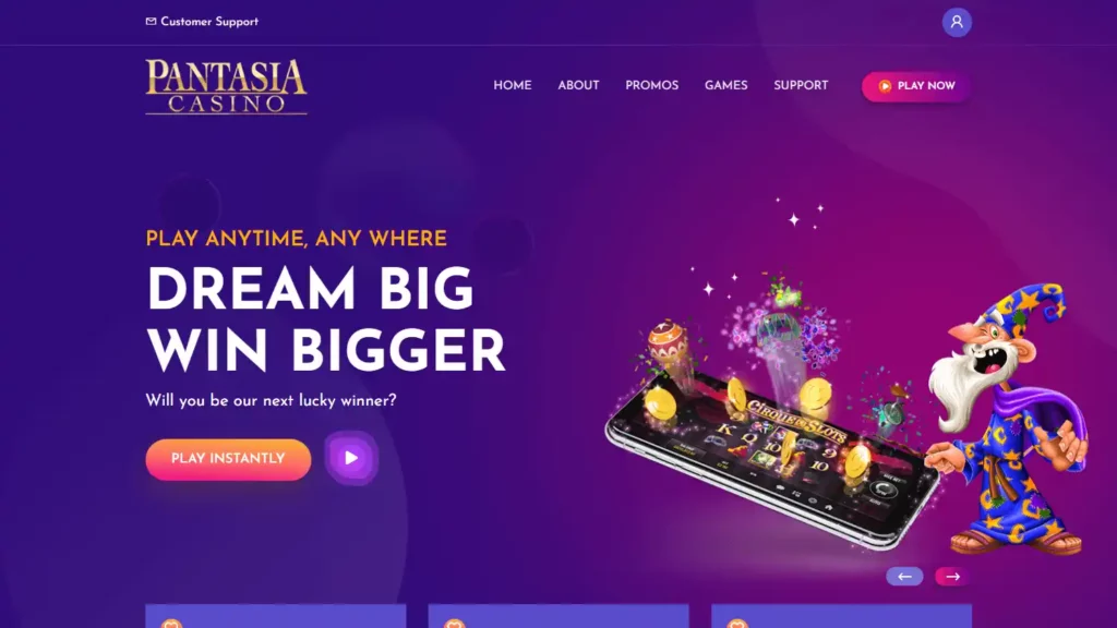 Pantasia Casino Login