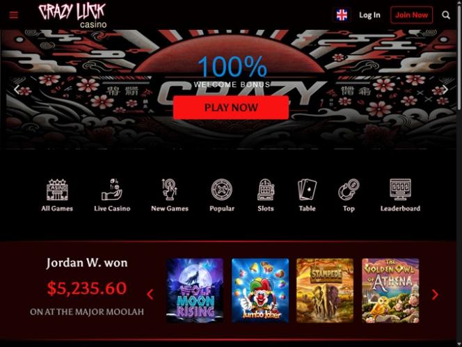 Crazy Luck Casino Bonus Codes